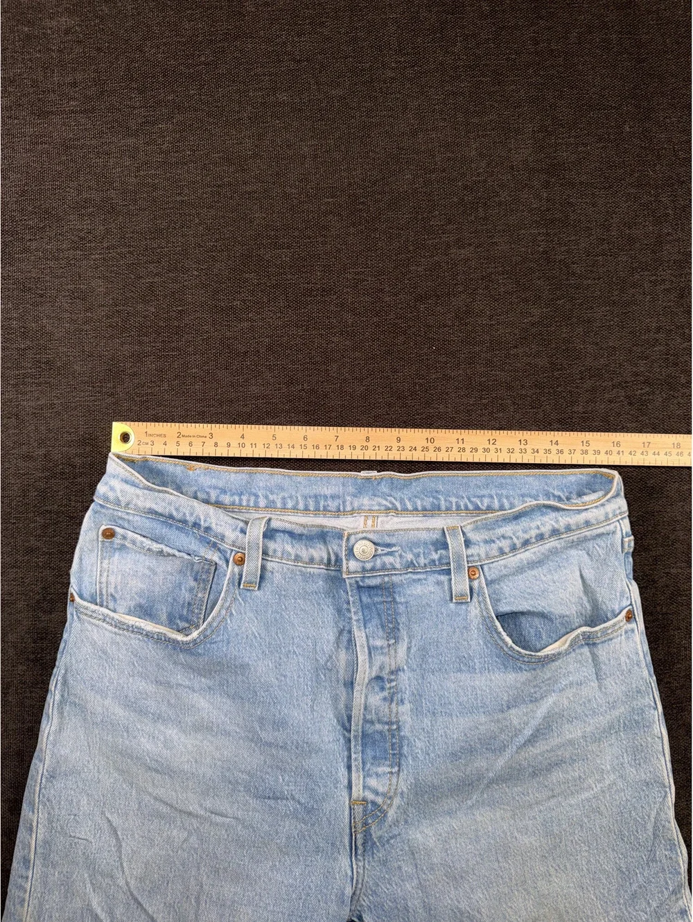 Levi's Light Blue Straight Leg Jeans W32 L32